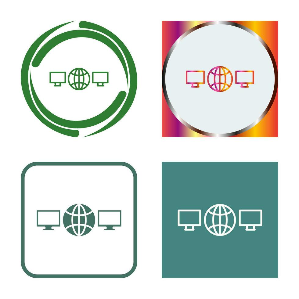 Unique Networks Vector Icon