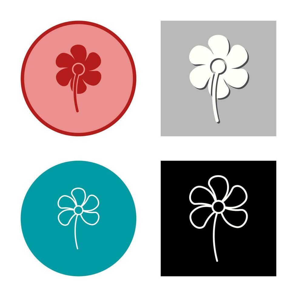 icono de vector de flores pequeñas
