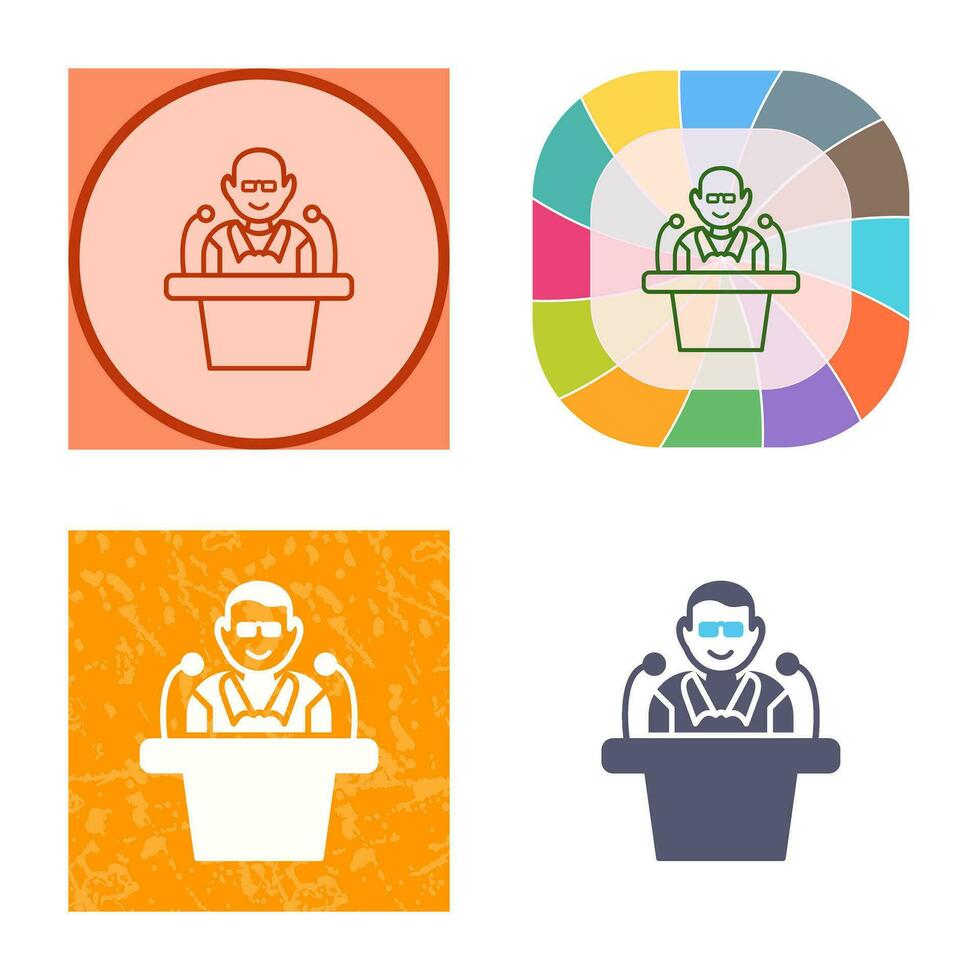 Unique Lecture Vector Icon