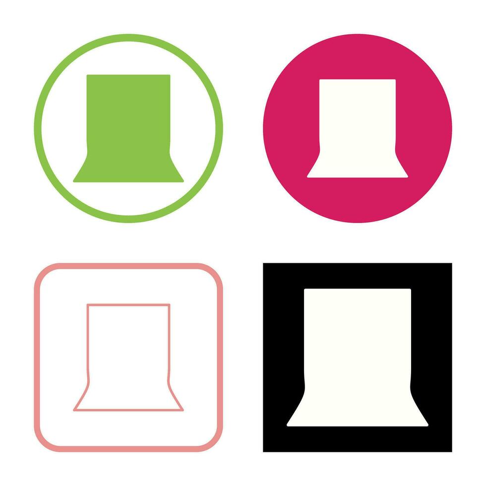 Unique Back Stand Vector Icon