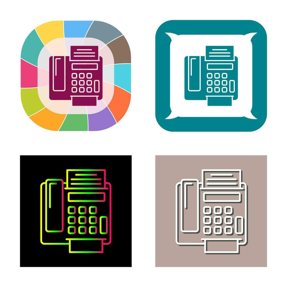 fax Machine Vector Icon