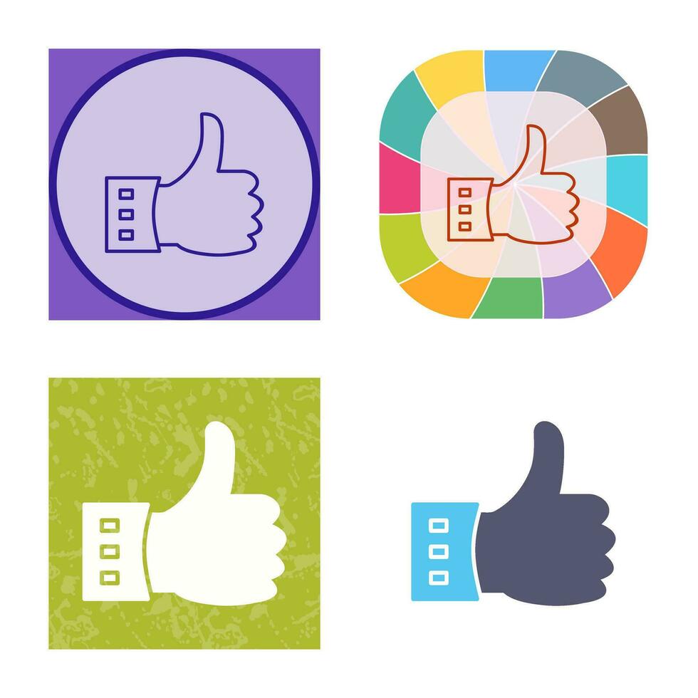 Unique Like Vector Icon