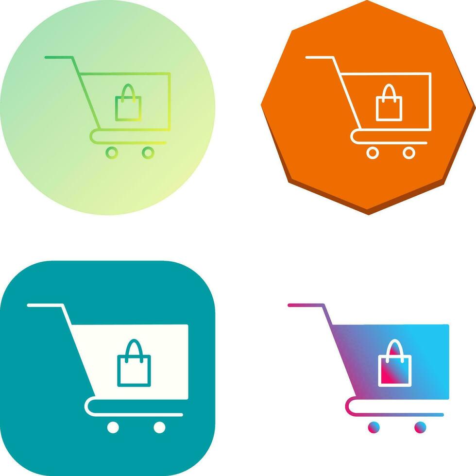 Unique Cart Vector Icon