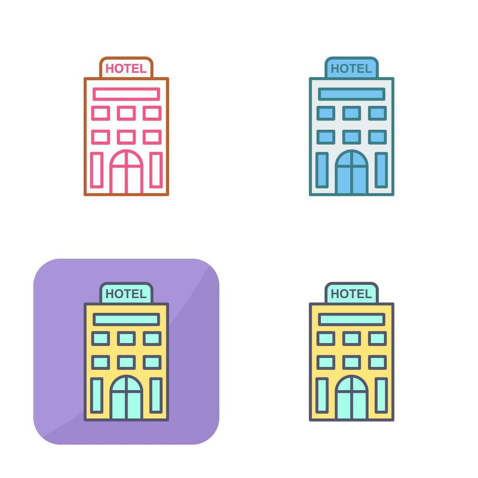 icono de vector de hotel