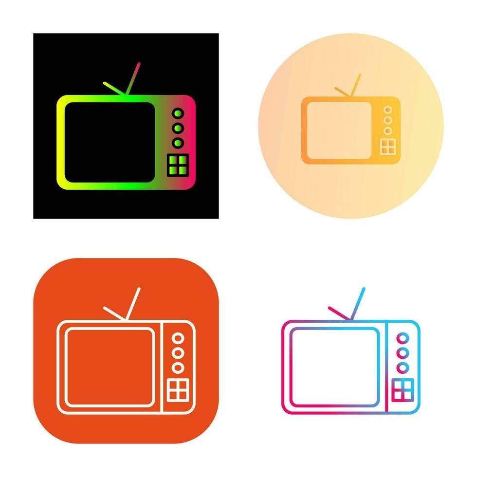 TV Set Vector Icon