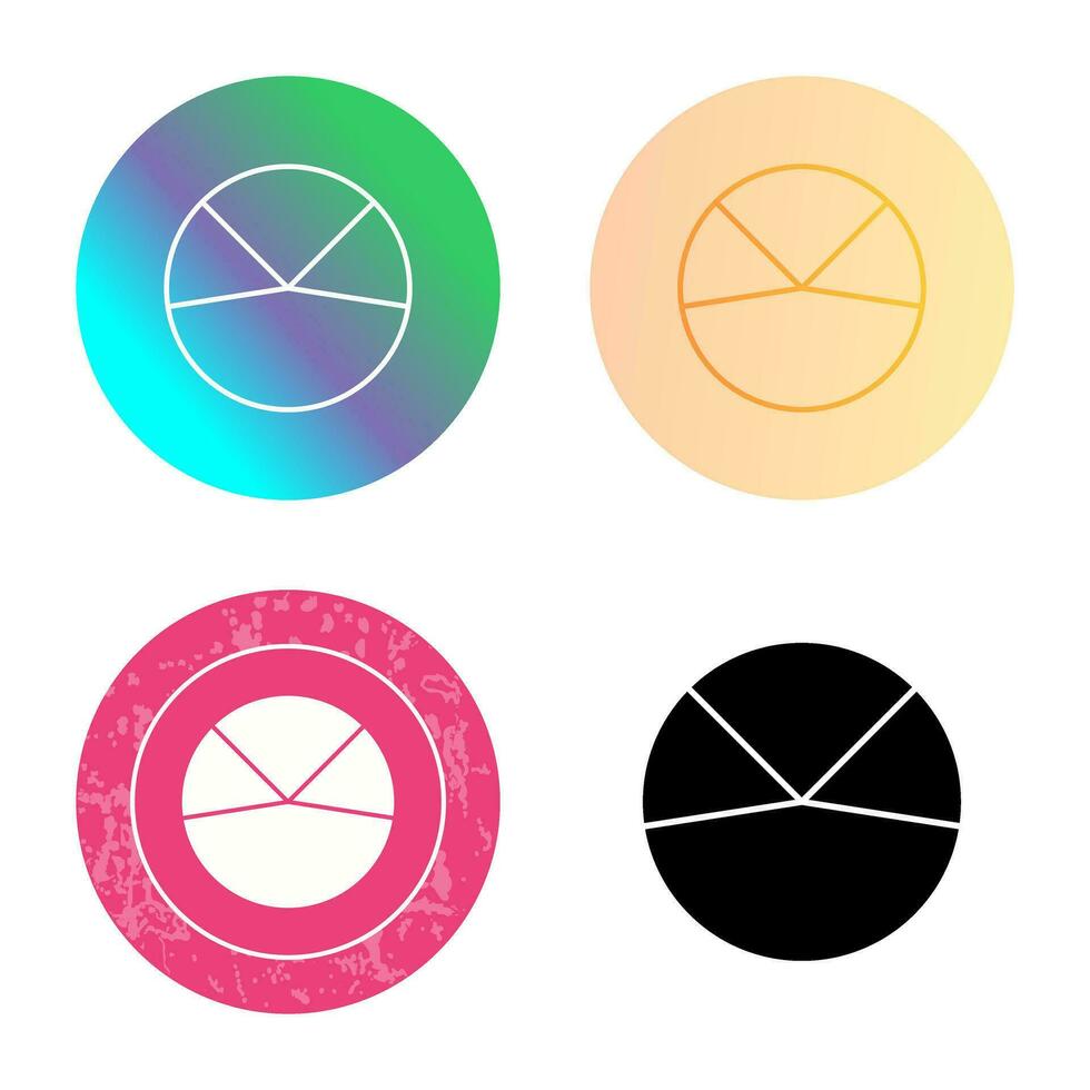 icono de vector de análisis de gráfico circular