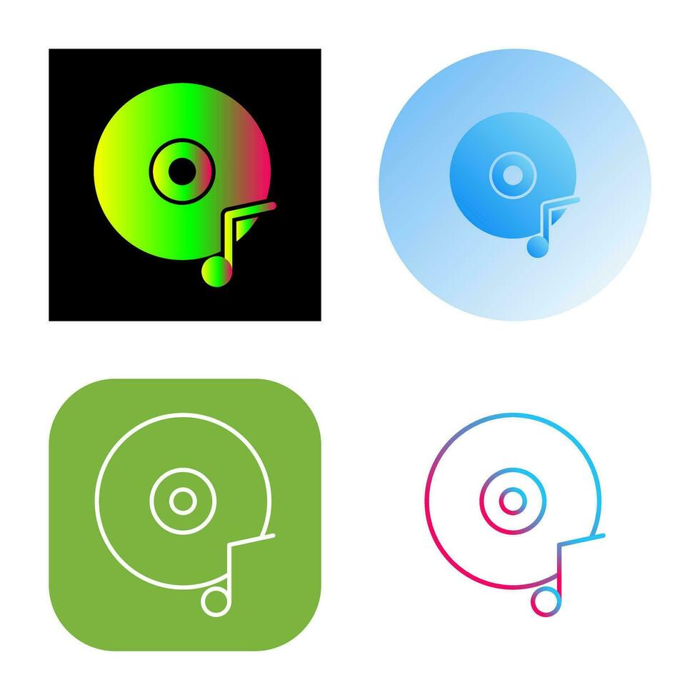 Music CD Vector Icon