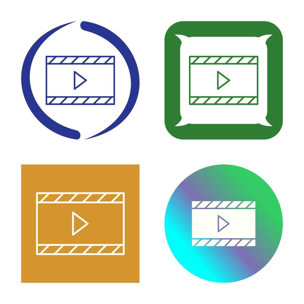 Unique Video and Animation Vector Icon