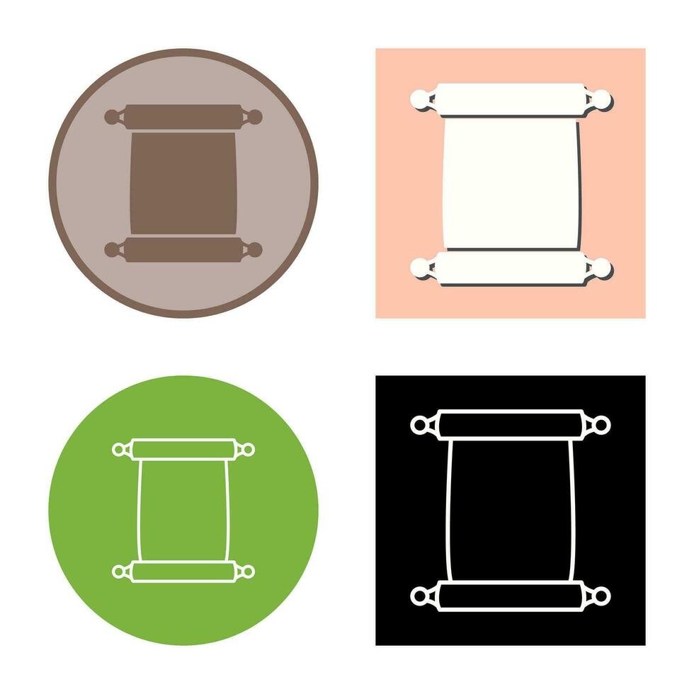 Scroll of Paper Vector Icon