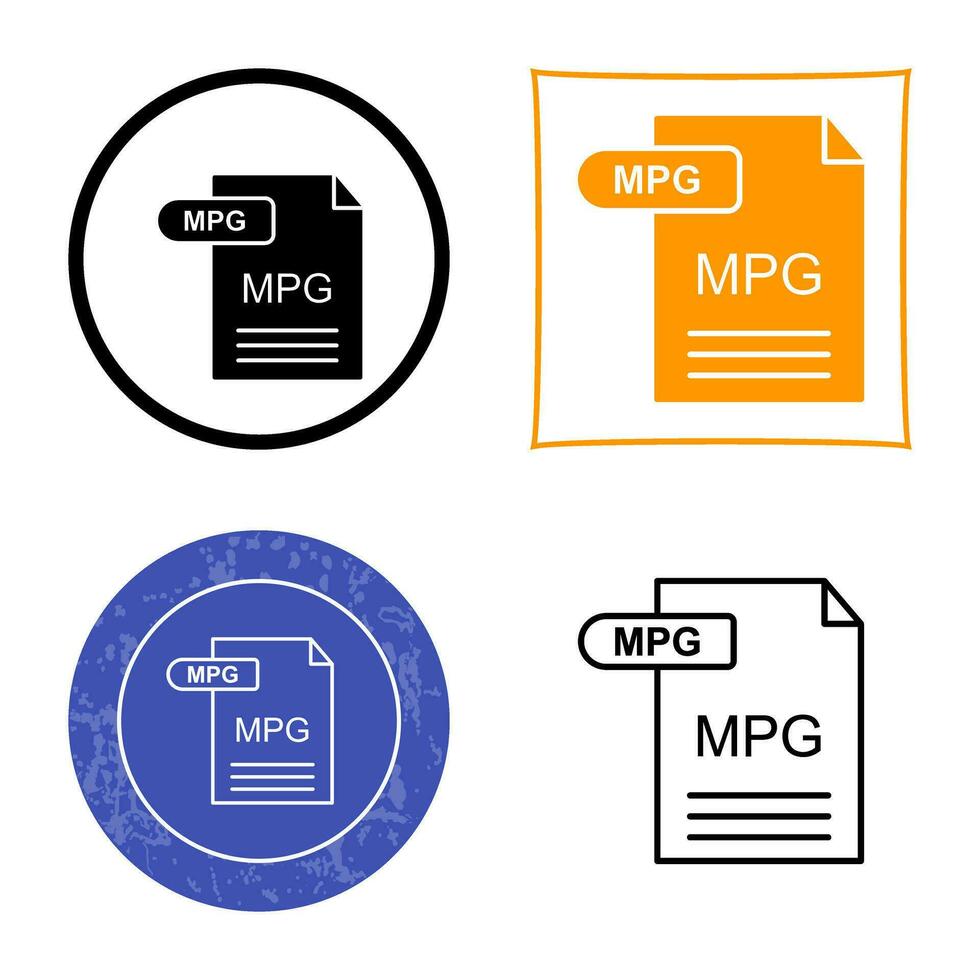 MPG Vector Icon