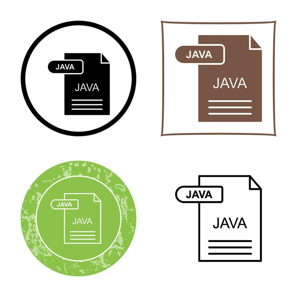 icono de vector de java
