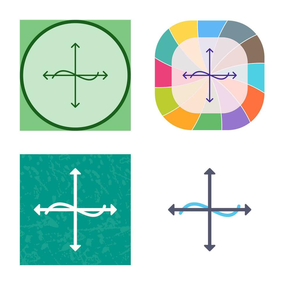 Unique Graph Vector Icon