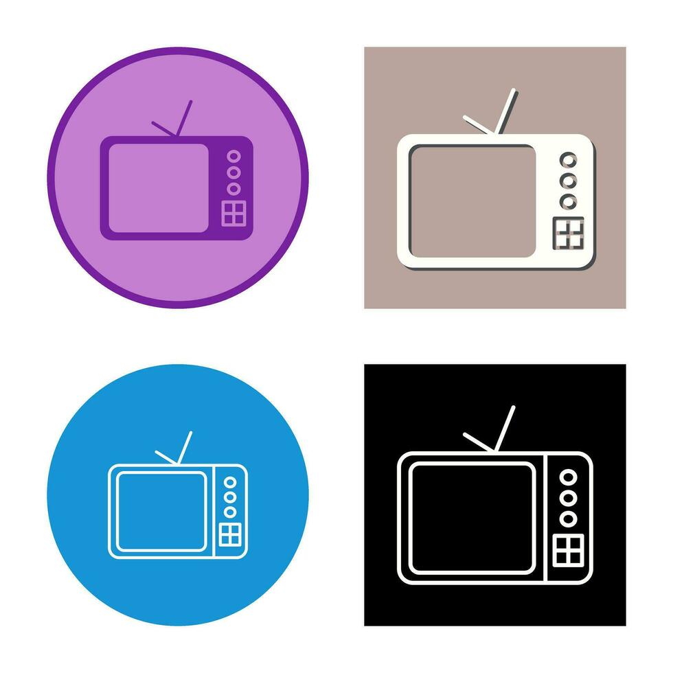 icono de vector de televisor