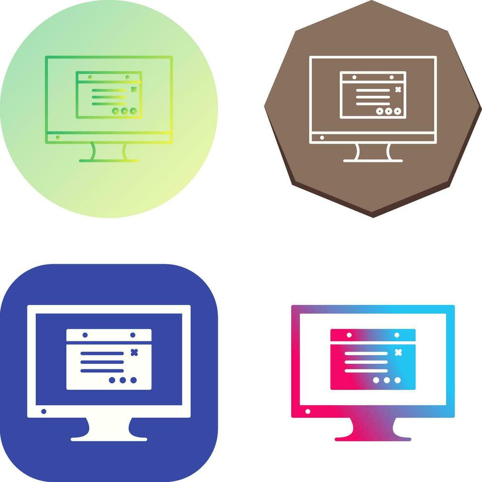 Unique Internet Ads Vector Icon