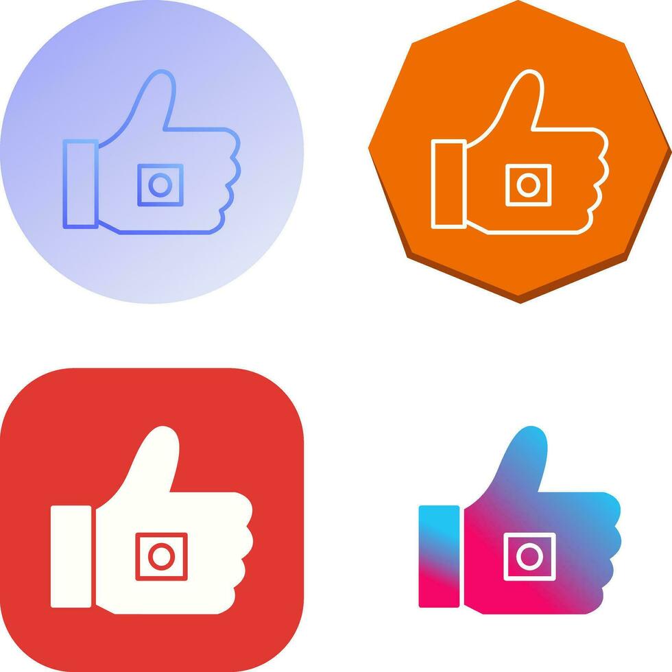 Unique Like Marketing Vector Icon