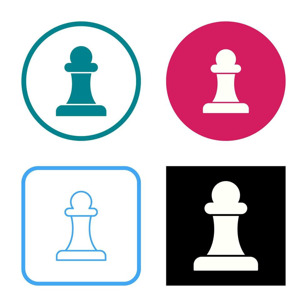 Unique Pawn Vector Icon