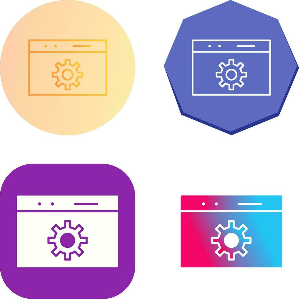 icono de vector de optimización web único