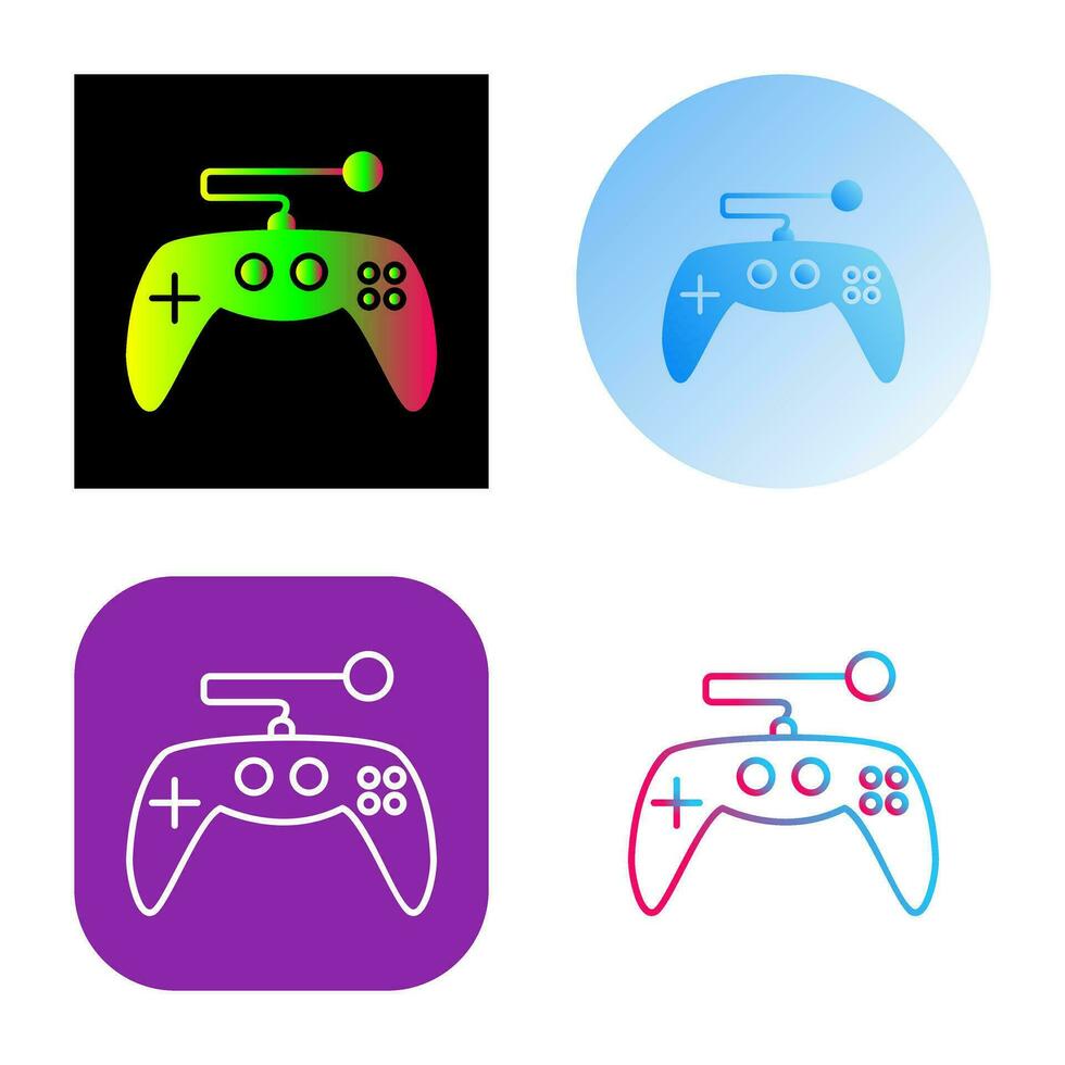 icono de vector de control de juego único