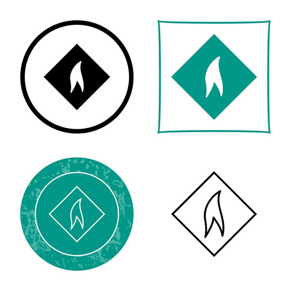 Flammable Material Vector Icon