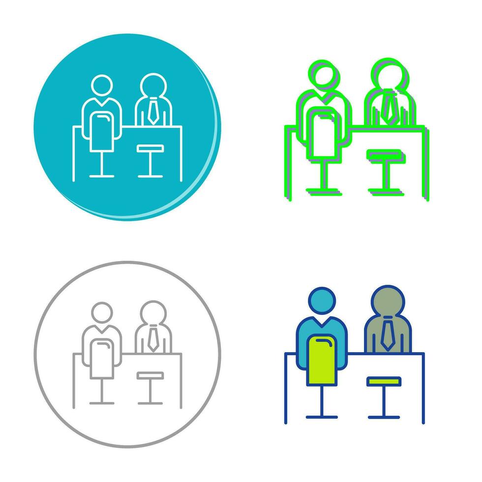 Employee Interview Vector Icon