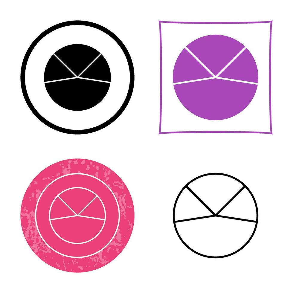 Pie Chart Analysis Vector Icon