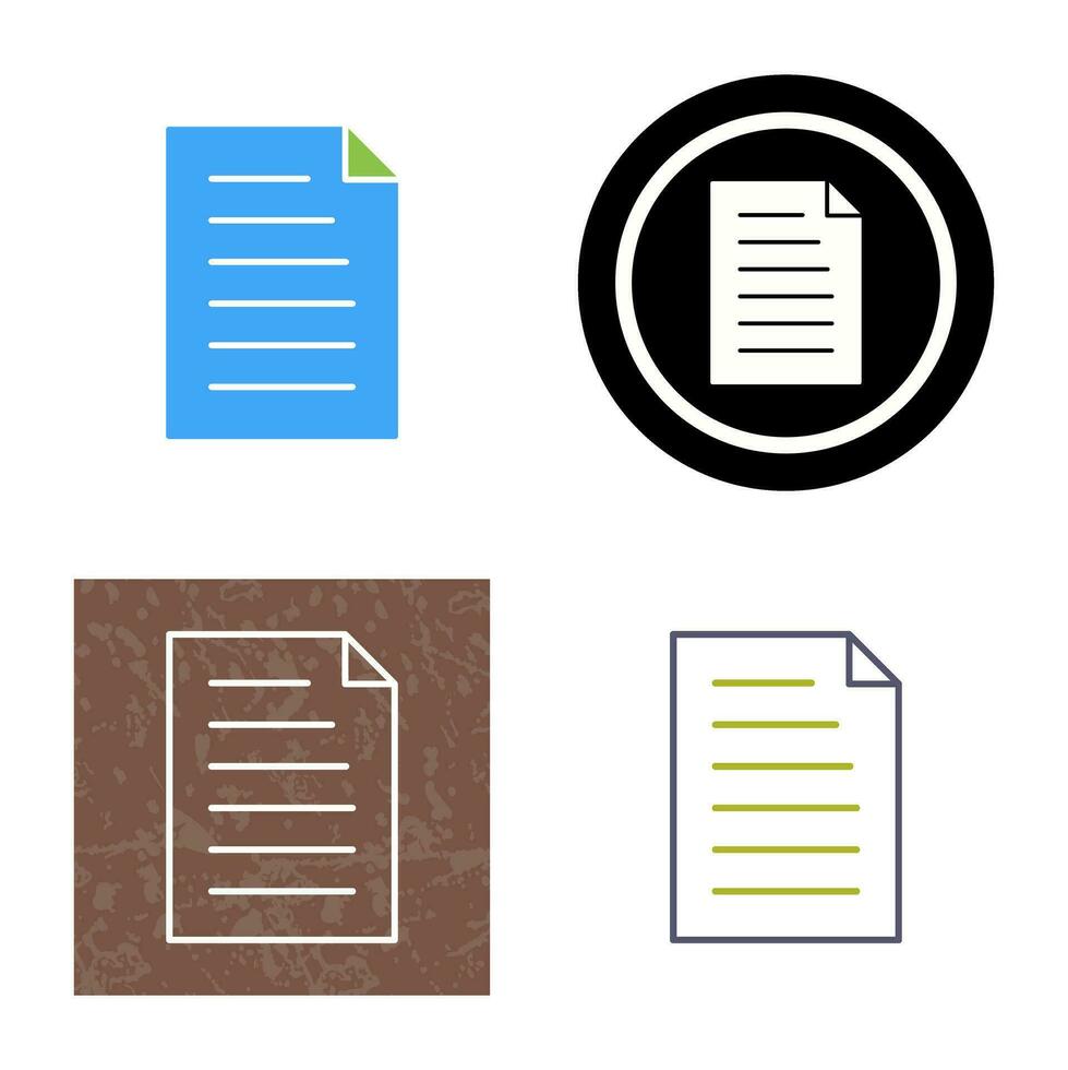 Unique Document Vector Icon 34144460 Vector Art at Vecteezy