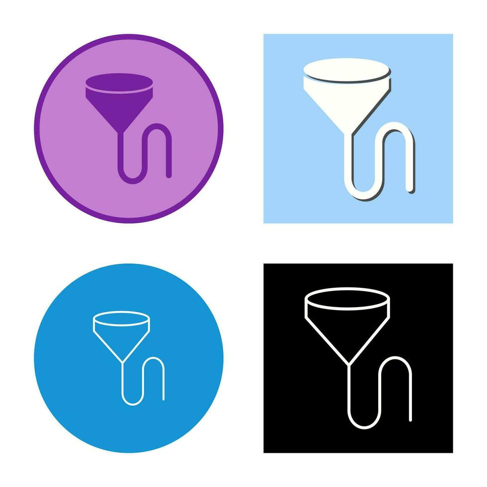 Unique Beer Bong Vector Icon