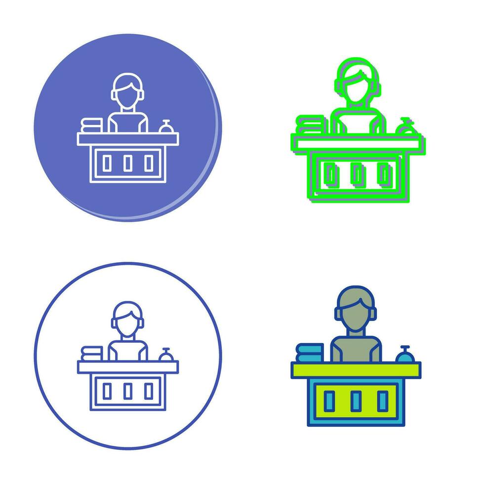 Office Reception Vector Icon