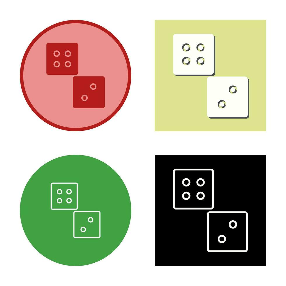 Unique Dice Vector Icon