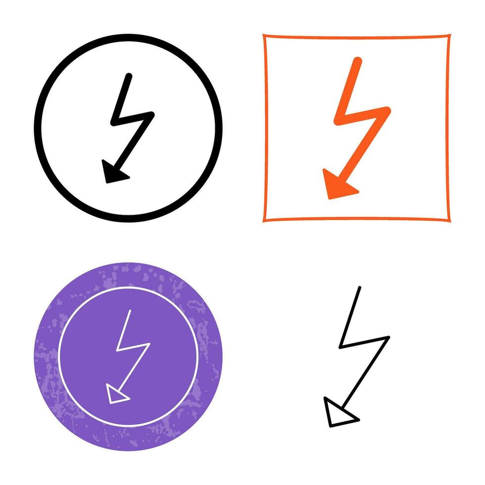 Unique Flash Vector Icon