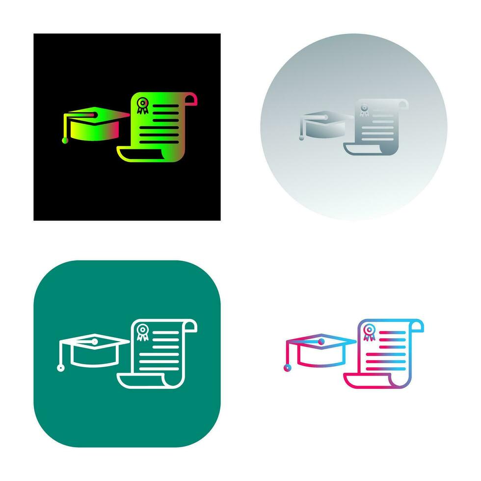 Unique Graduation Vector Icon