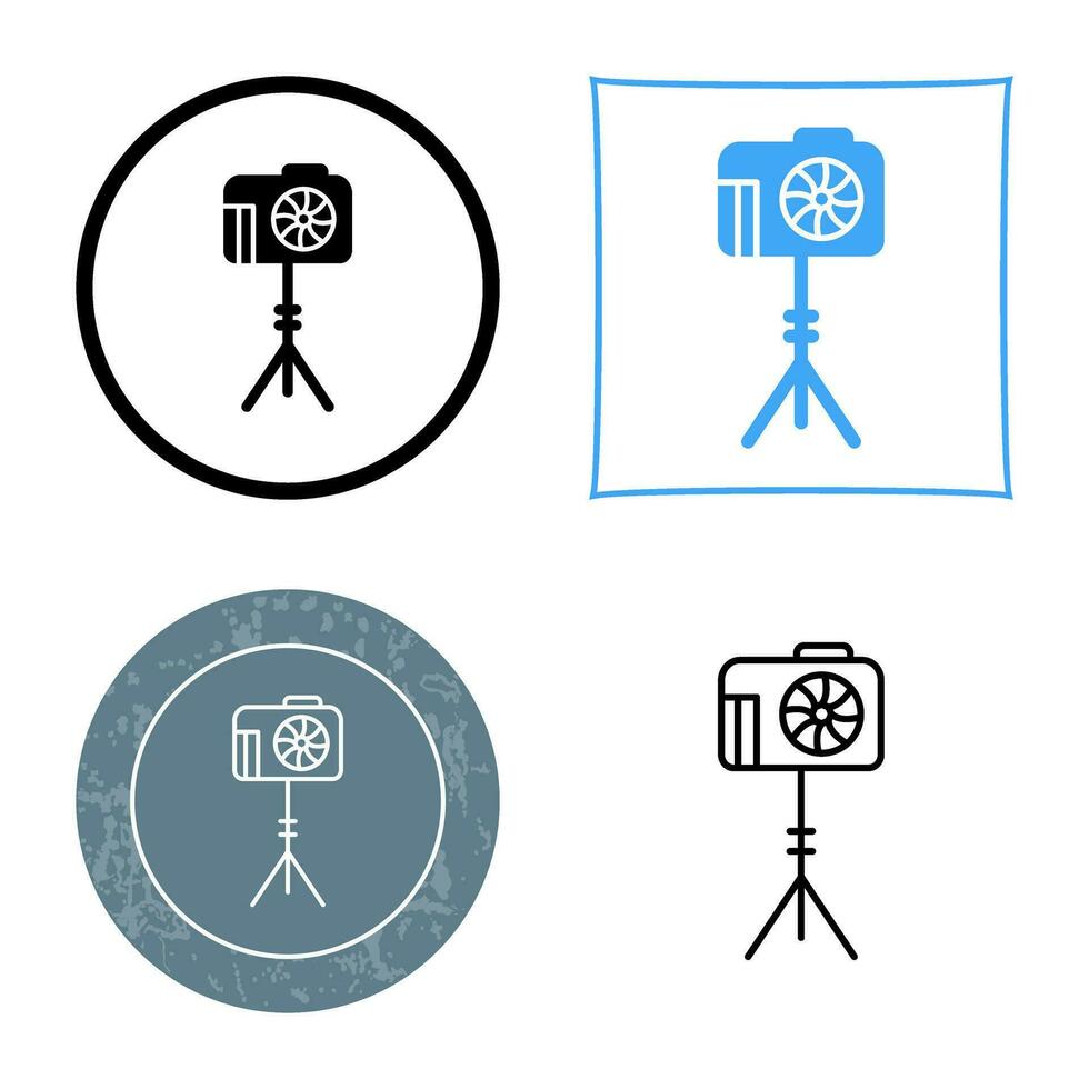Unique Camera Stand Vector Icon