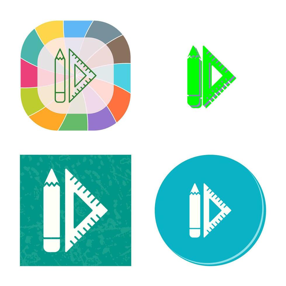 Set Square Vector Icon