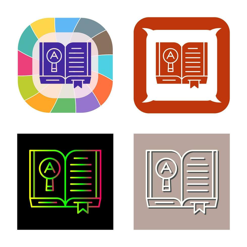 Open Book Vector Icon