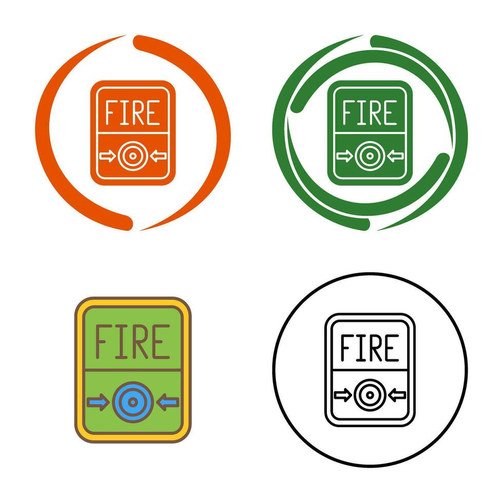 Fire Button Vector Icon