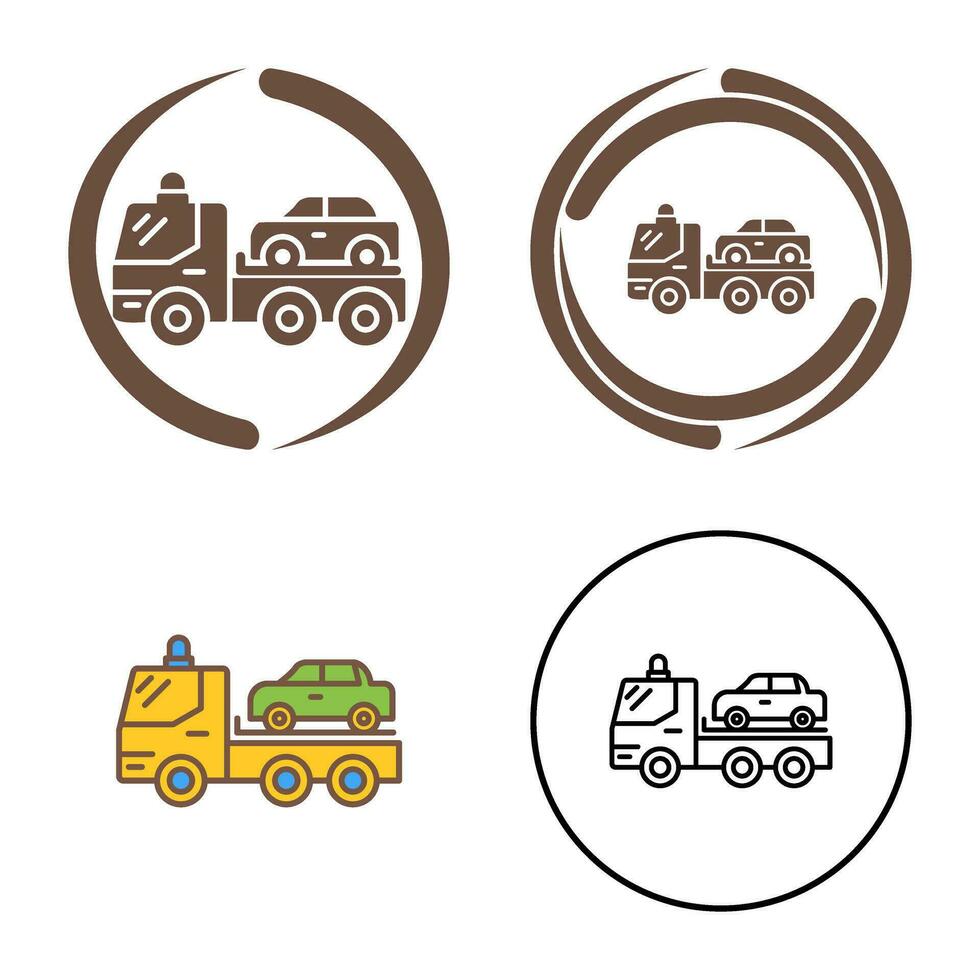 Tow Truck Vector Icon