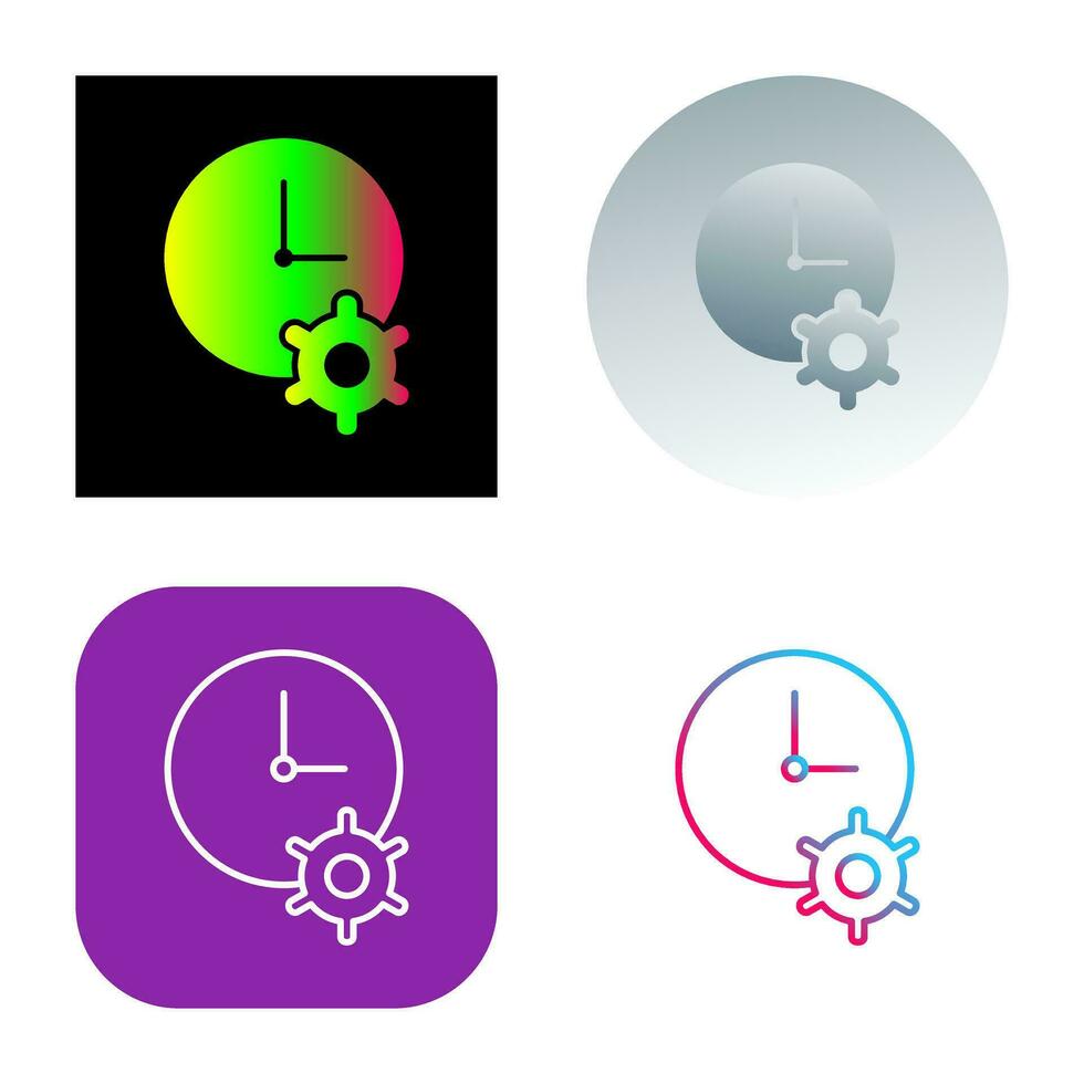 Unique Time Optimization Vector Icon