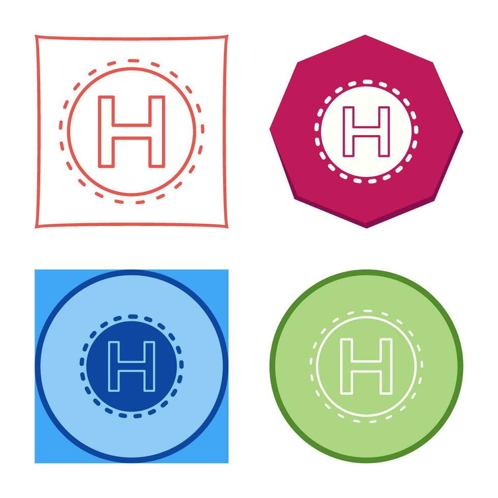 Helipad Vector Icon