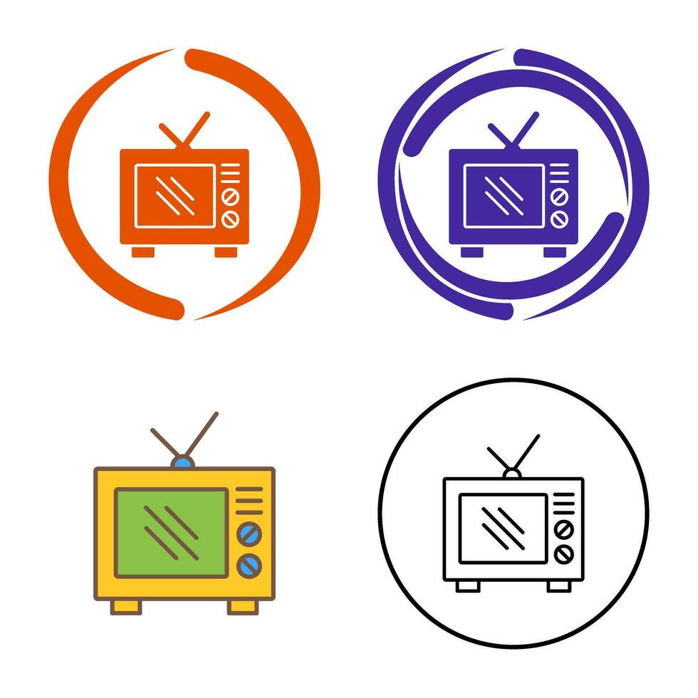 Old TV Vector Icon