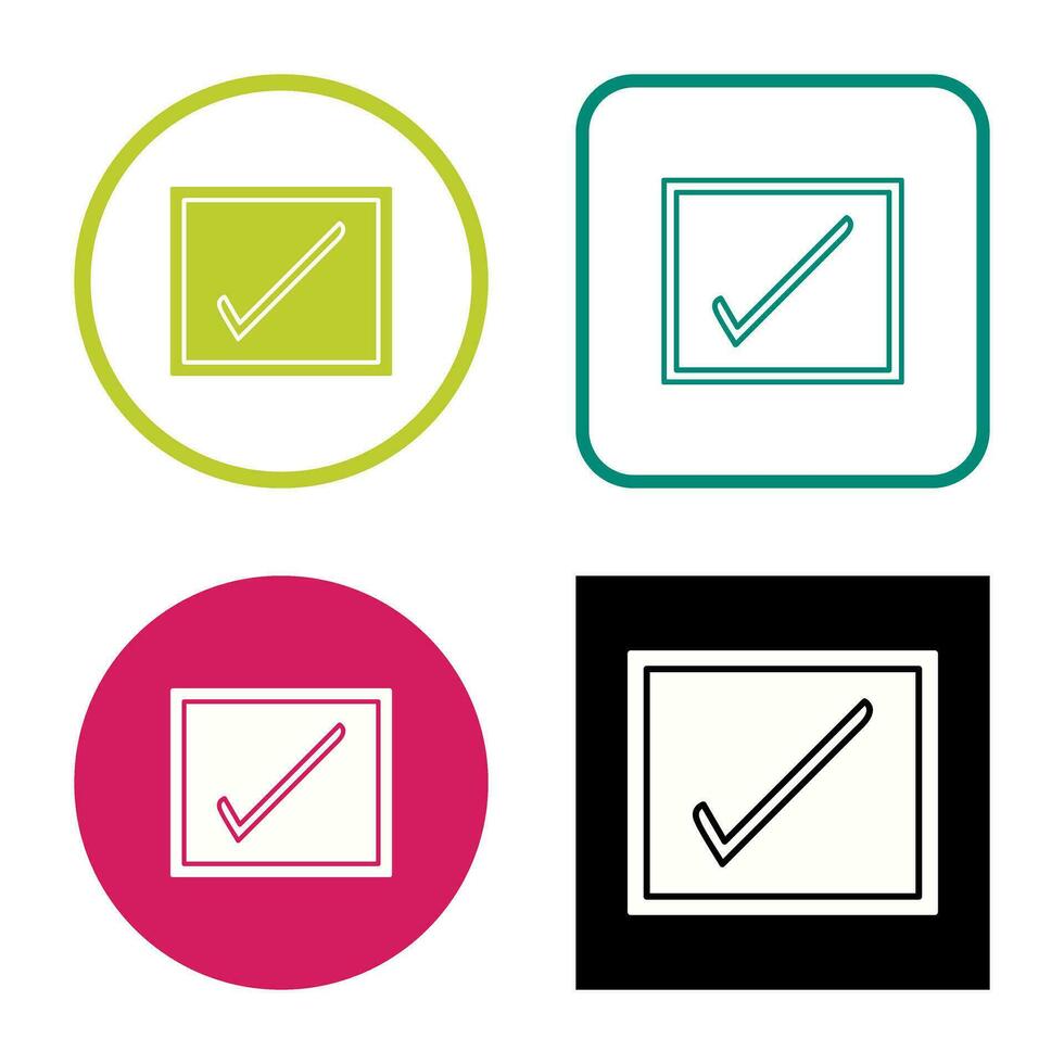 Checkbox Vector Icon