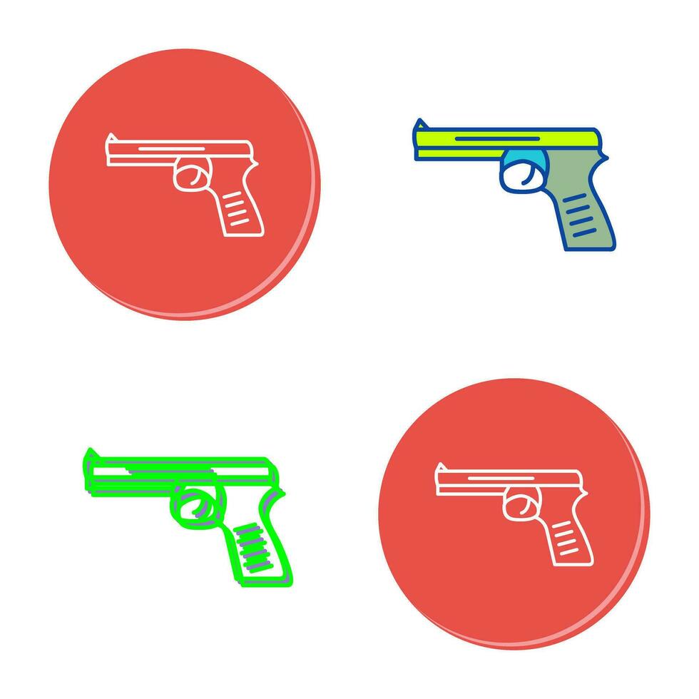 icono de vector de pistola única