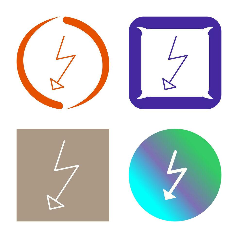 Unique Flash Vector Icon
