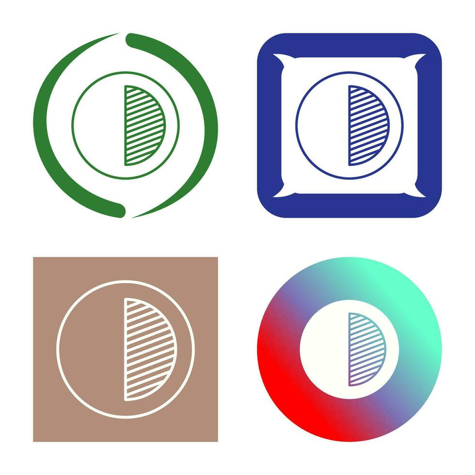 icono de vector de contraste único