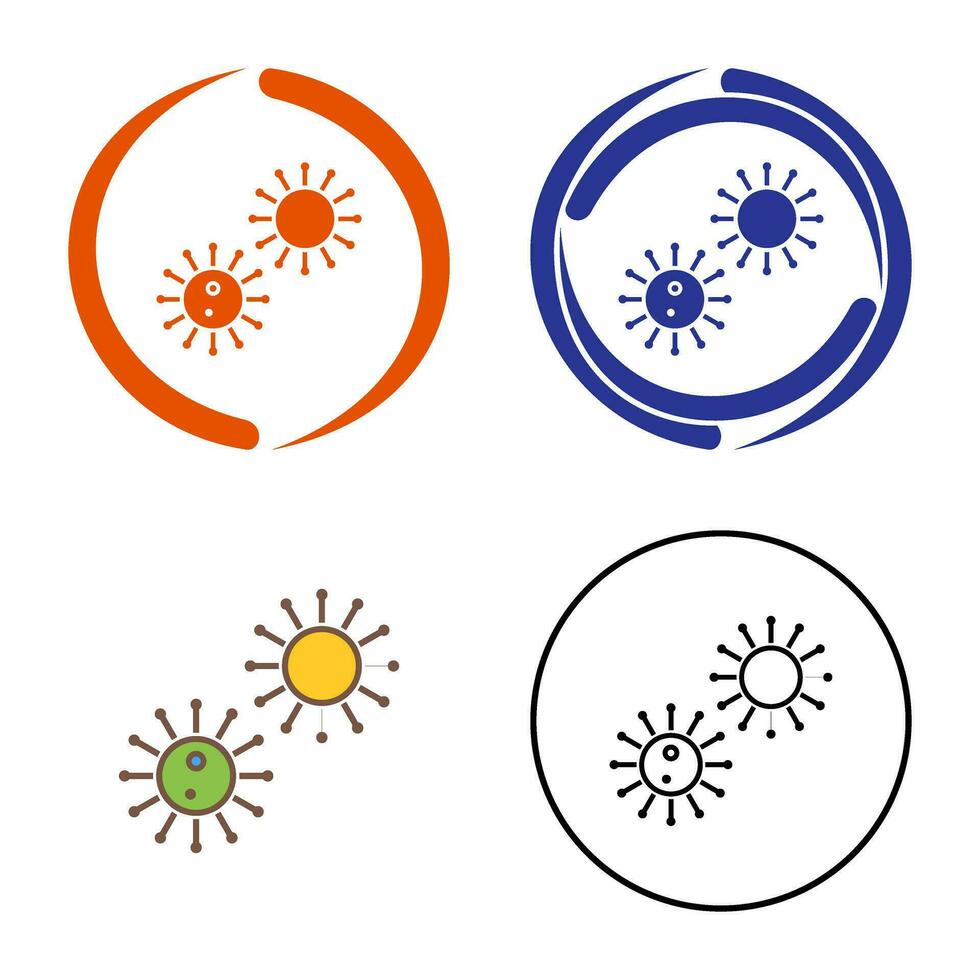 Unique Virus Vector Icon