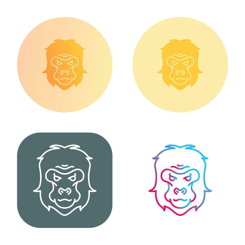 Gorilla Vector Icon