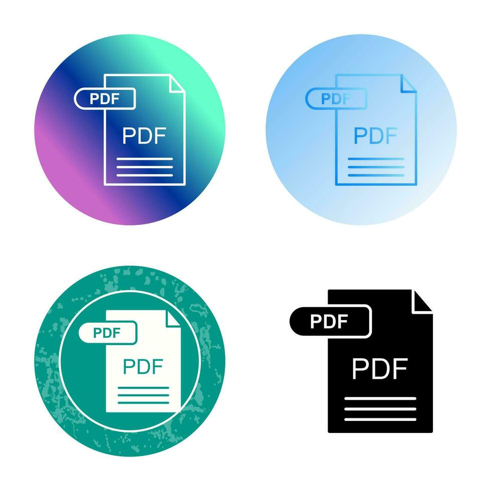 icono de vector de pdf