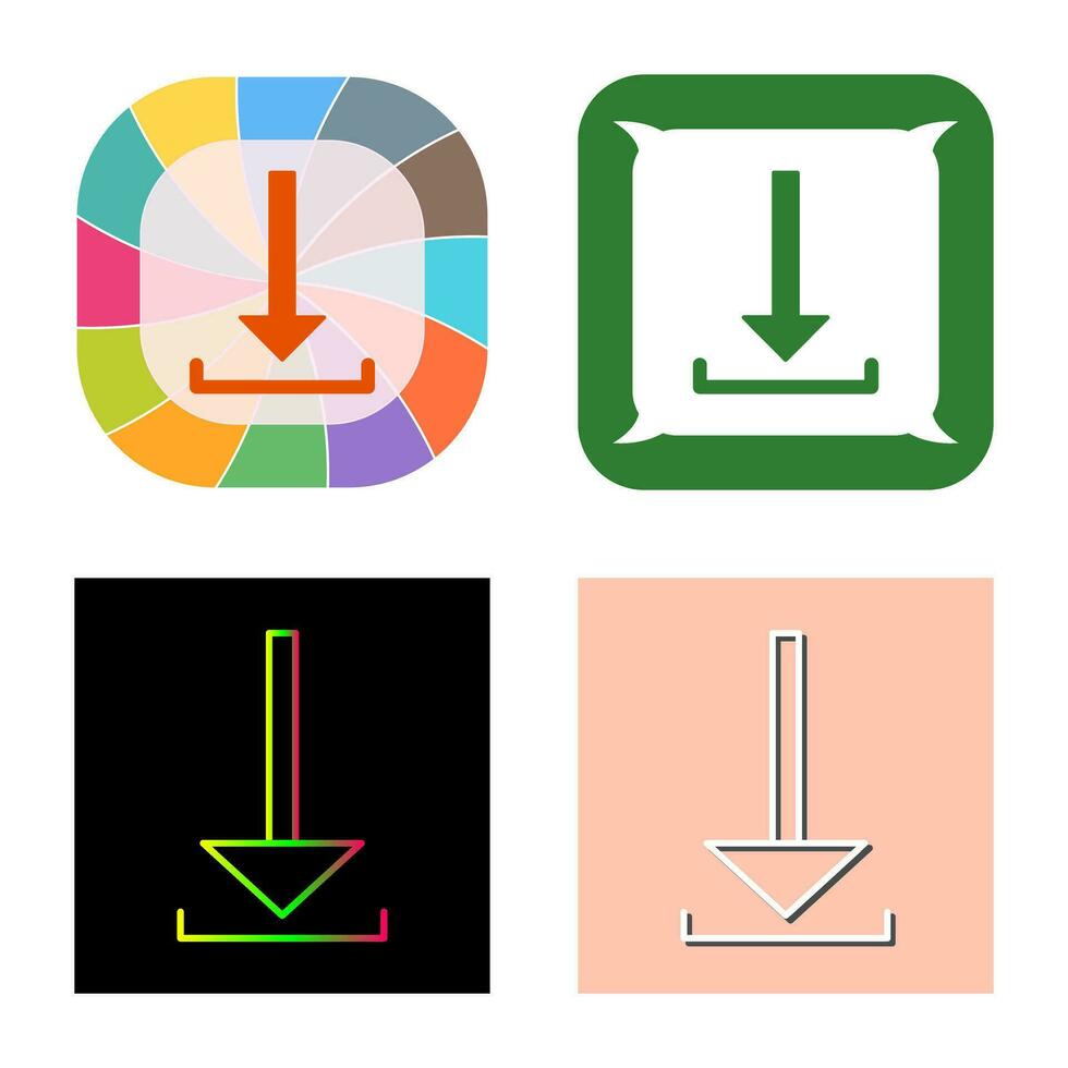 Unique Download Vector Icon