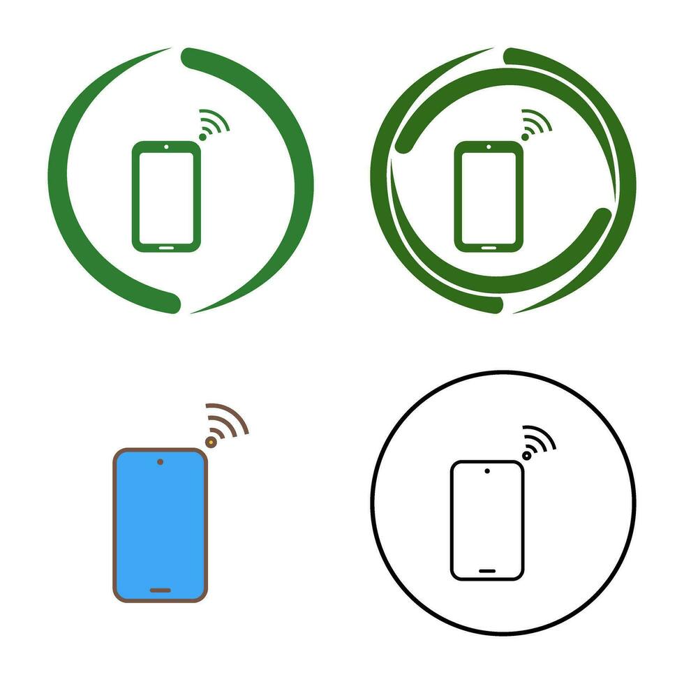 Unique Connected Device Vector Icon
