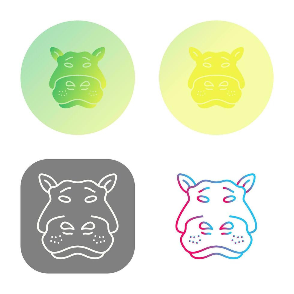 Hippo Vector Icon