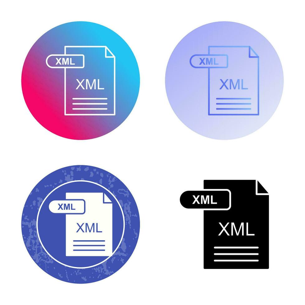 XML Vector Icon